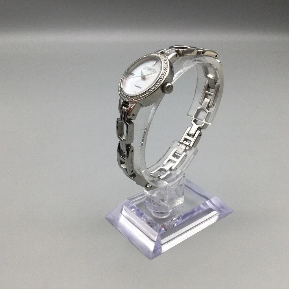 Invicta Women Watch 24mm Silver Tone Stainless Steel 42184 MOP New Battery 6.25